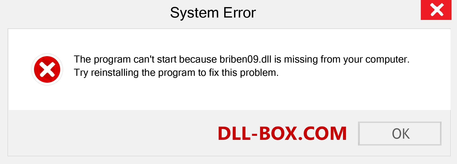  briben09.dll file is missing?. Download for Windows 7, 8, 10 - Fix  briben09 dll Missing Error on Windows, photos, images